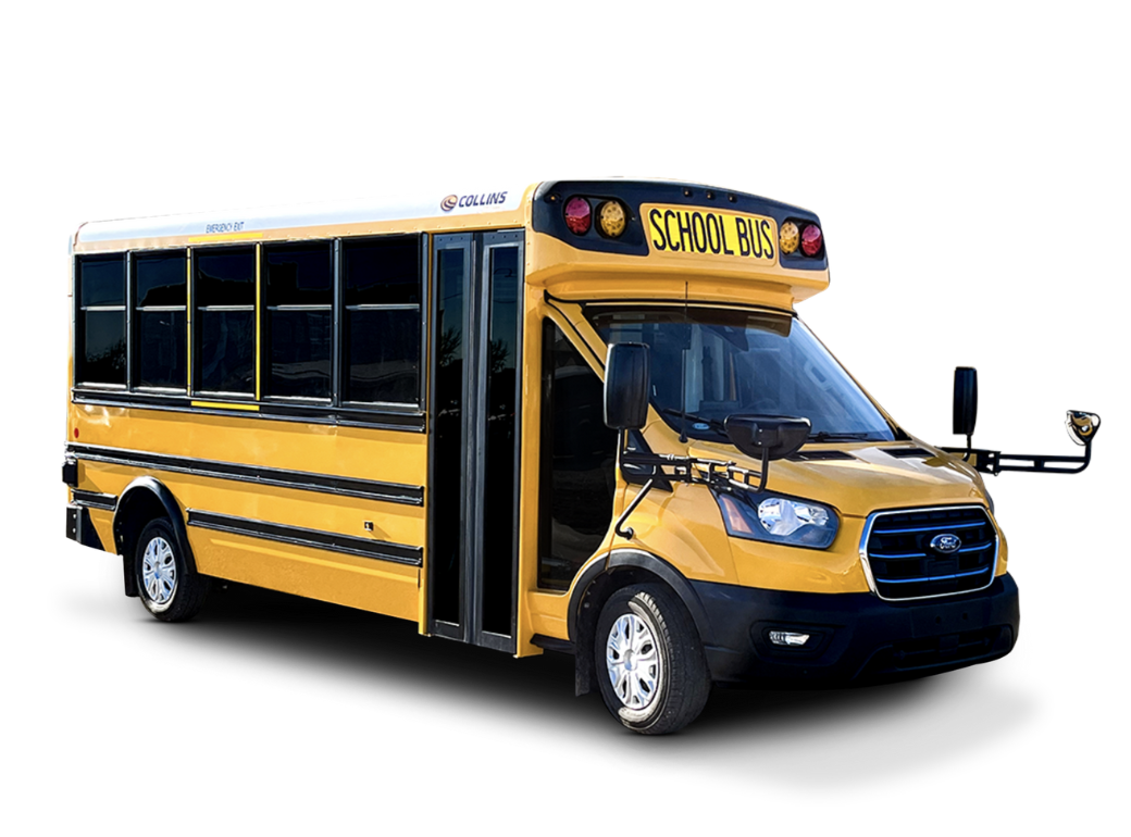 Collins Ford E-Transit Electric School Bus | Collins Electric School Bus | Collins E-Transit Electric