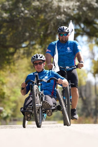 Beth King participating in Soldier Ride